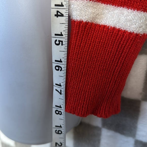 No comment NYLA medium Christmas, candy, cane cardigan, red white striped - Picture 11 of 12